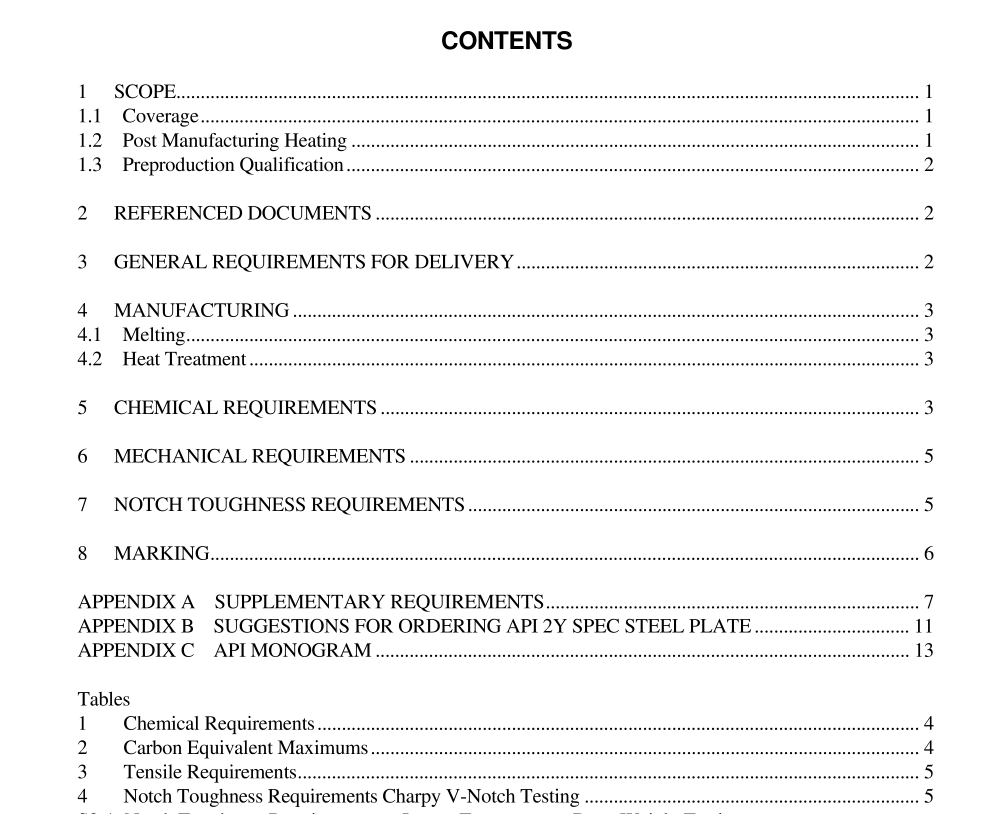 API SPEC 2Y pdf download